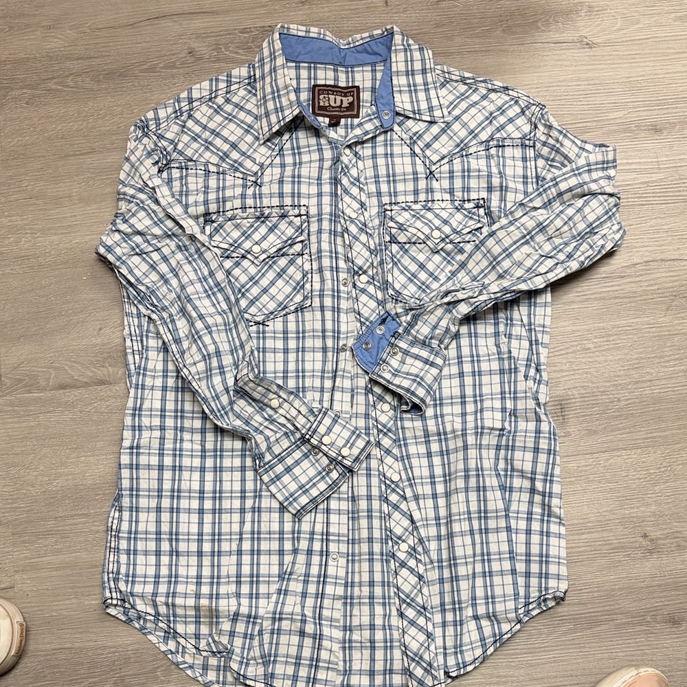 Blue Checkered Casual Shirt